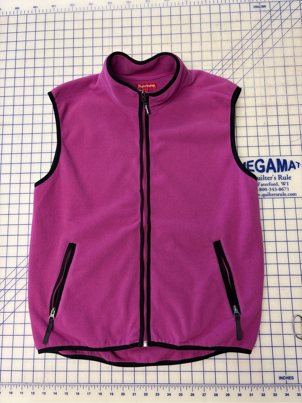 Supreme Pink Polartec Fleece Vest - F/W 2015 Collection